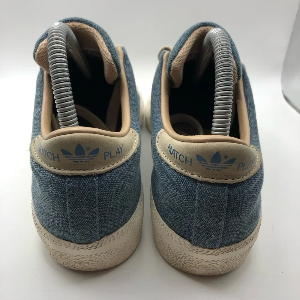Adidas Match Play mens blue denim sneakers size 5.5